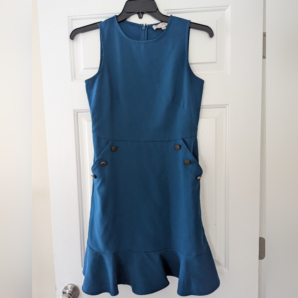 LOFT Blue Dress Size 4